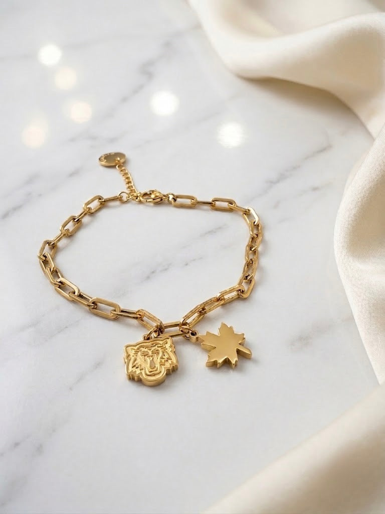 Hamilton Tiger Cats Paperclip Bracelet