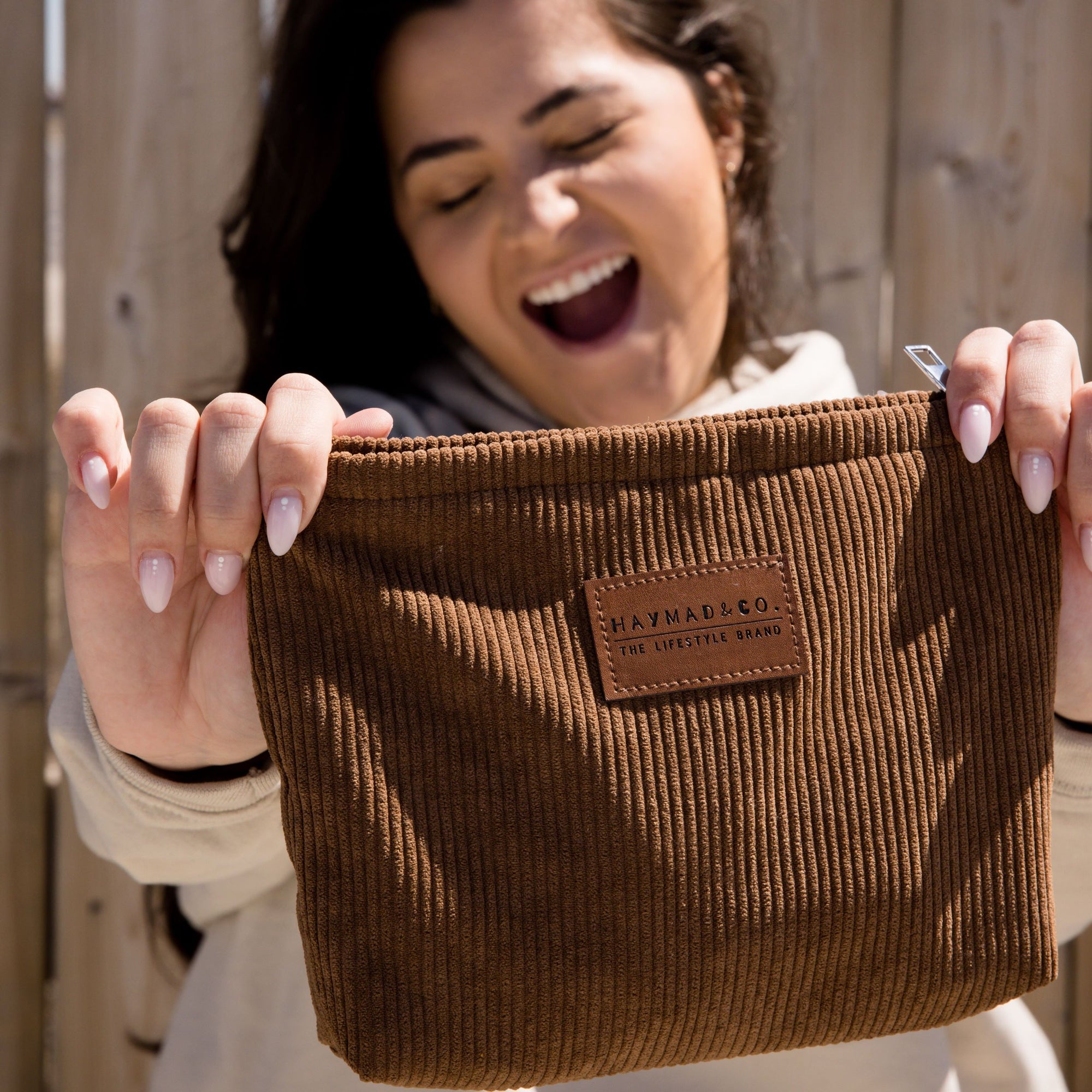 The Corduroy Zipper Pouch