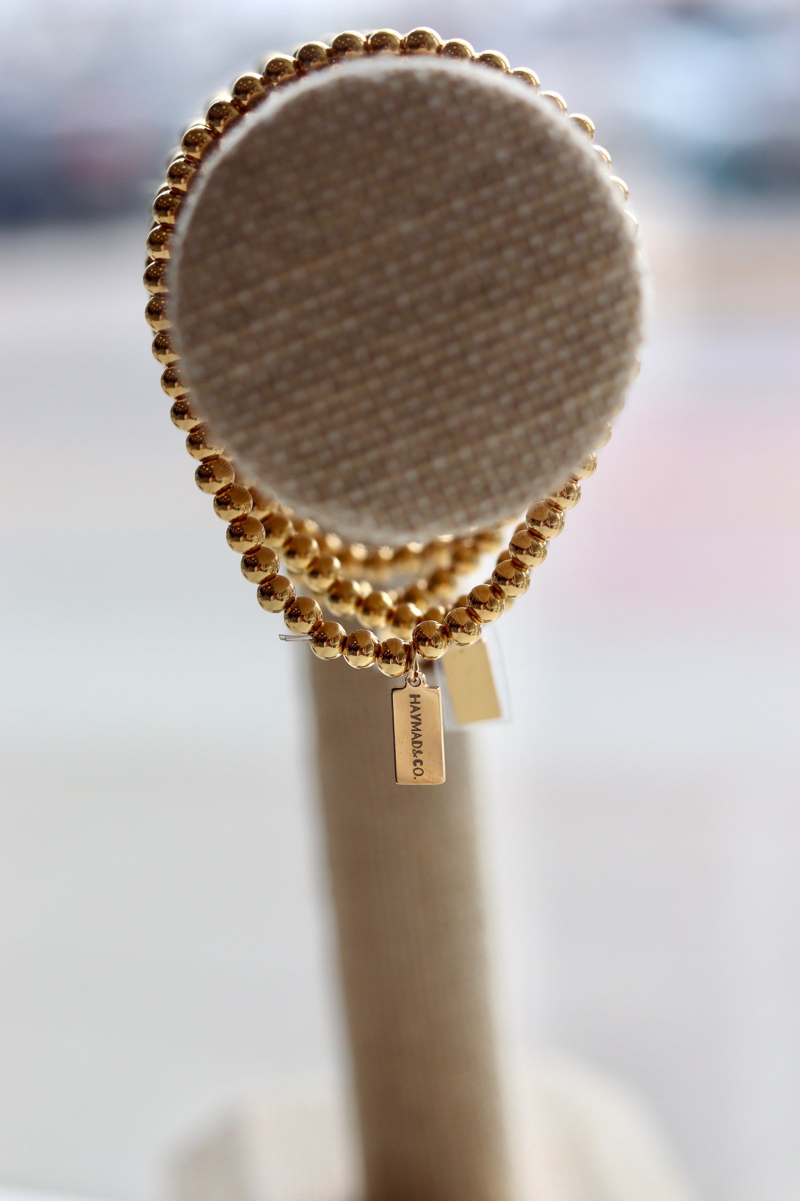 Gold Beaded Bracelet