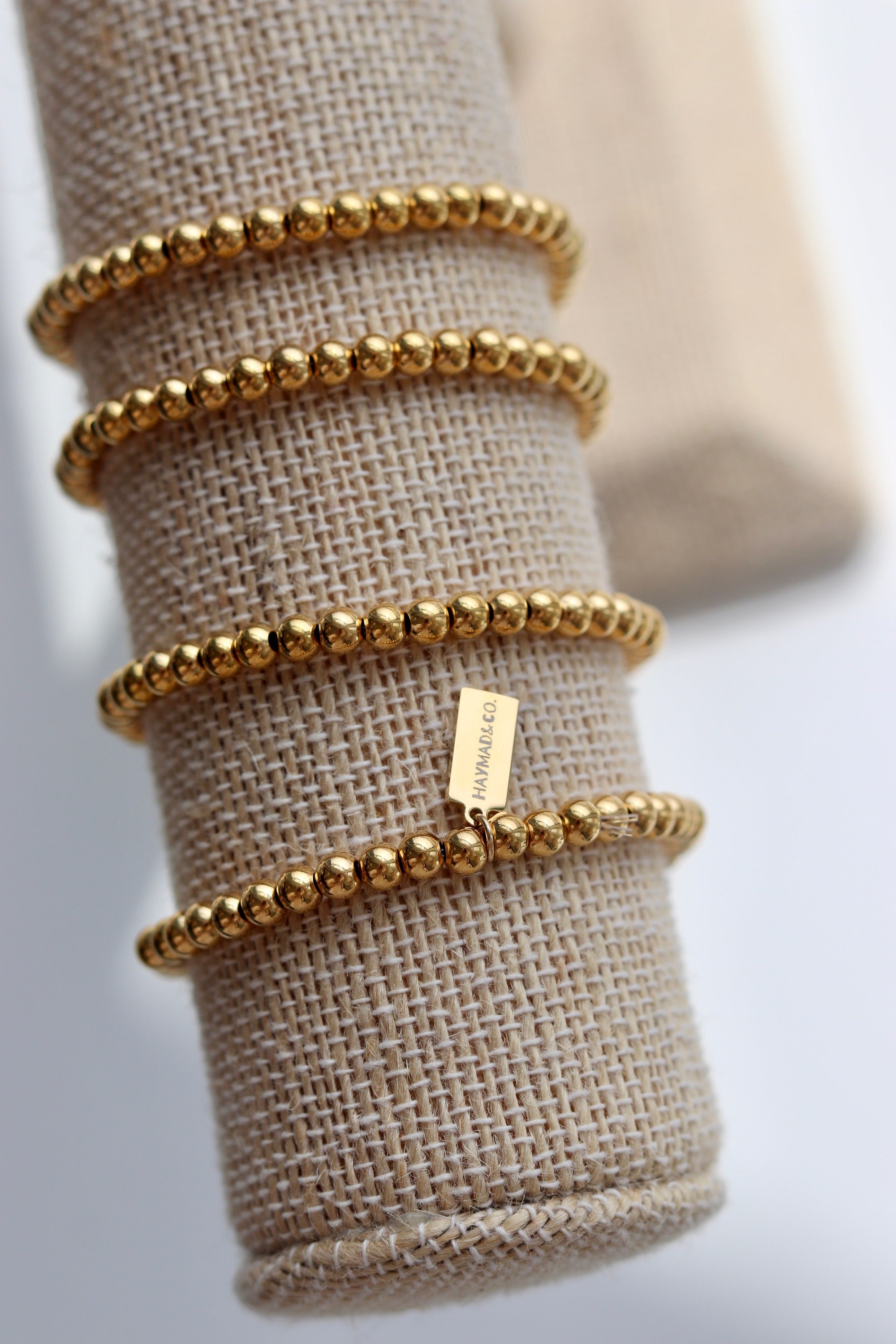 Gold Beaded Bracelet