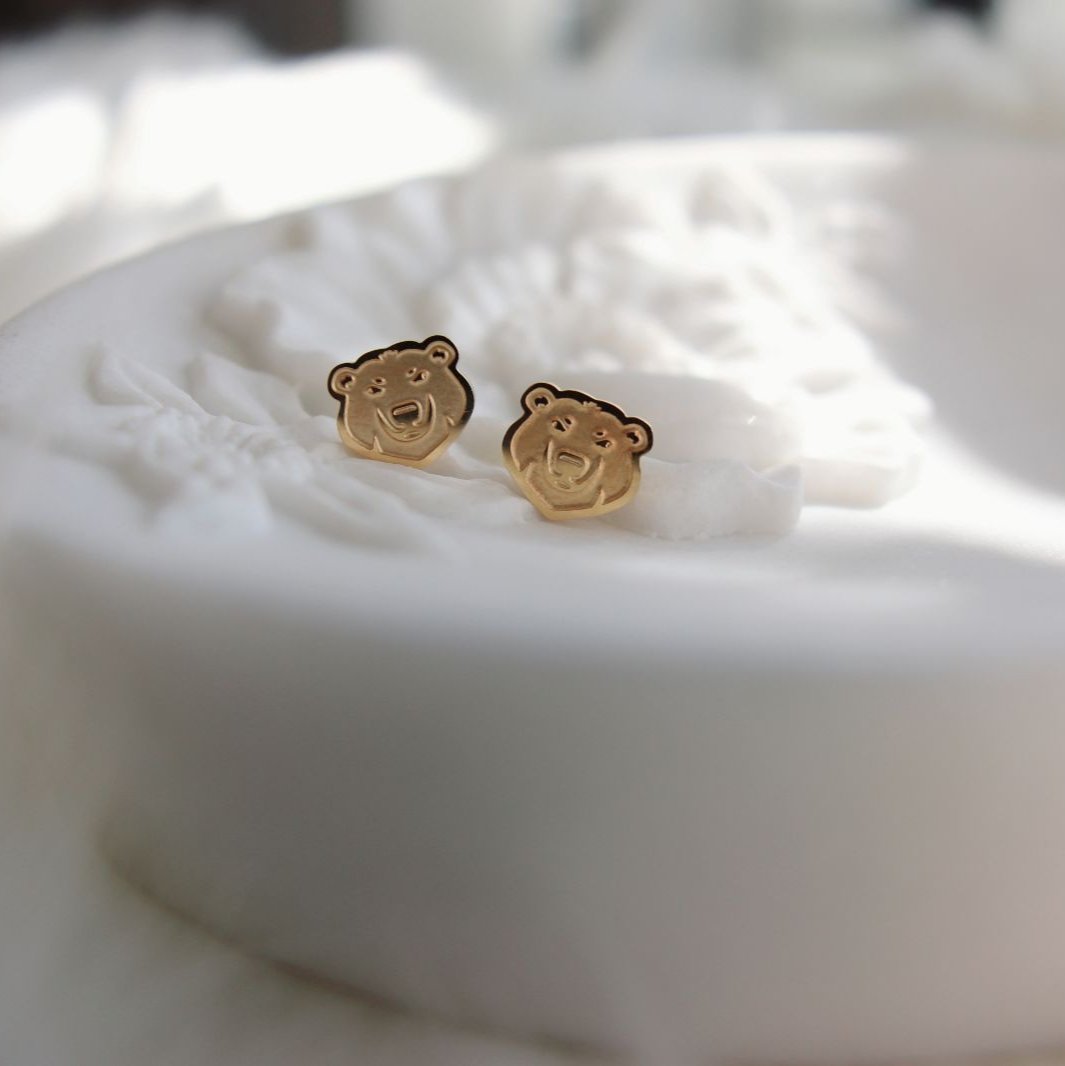 Winnipeg Sea Bears Gold Studs