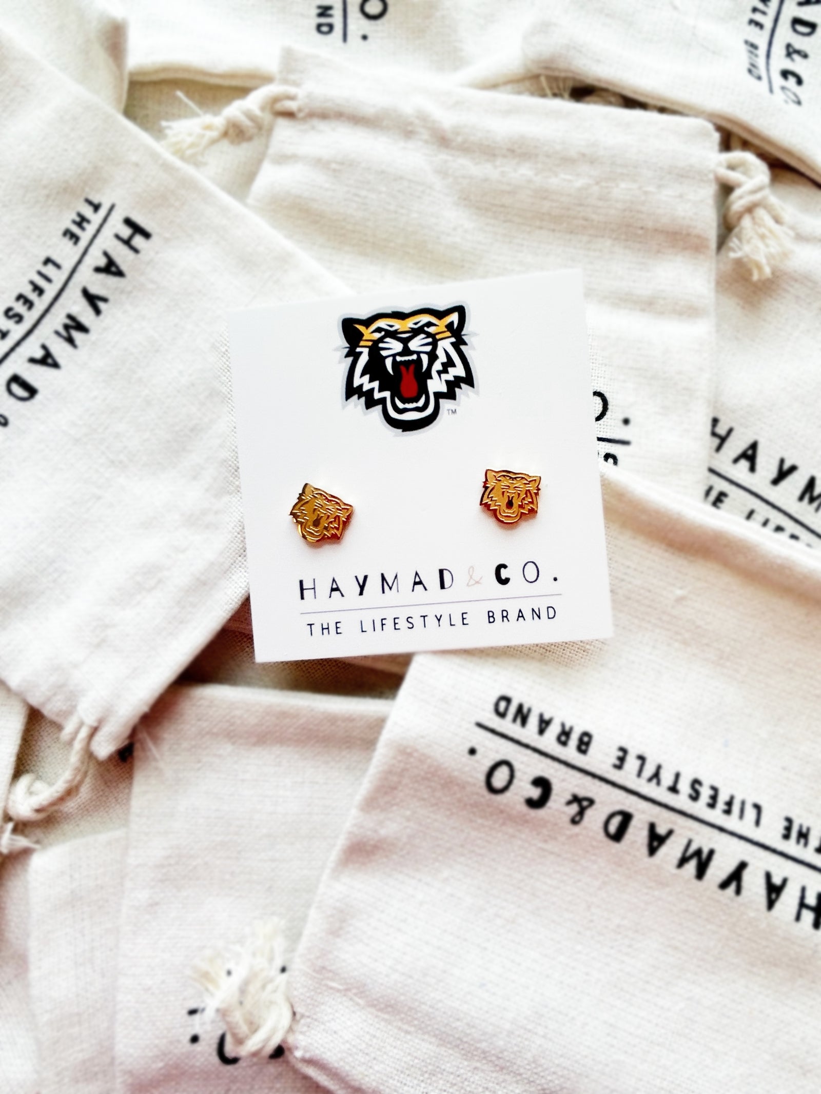 Hamilton Tiger Cats Gold Studs