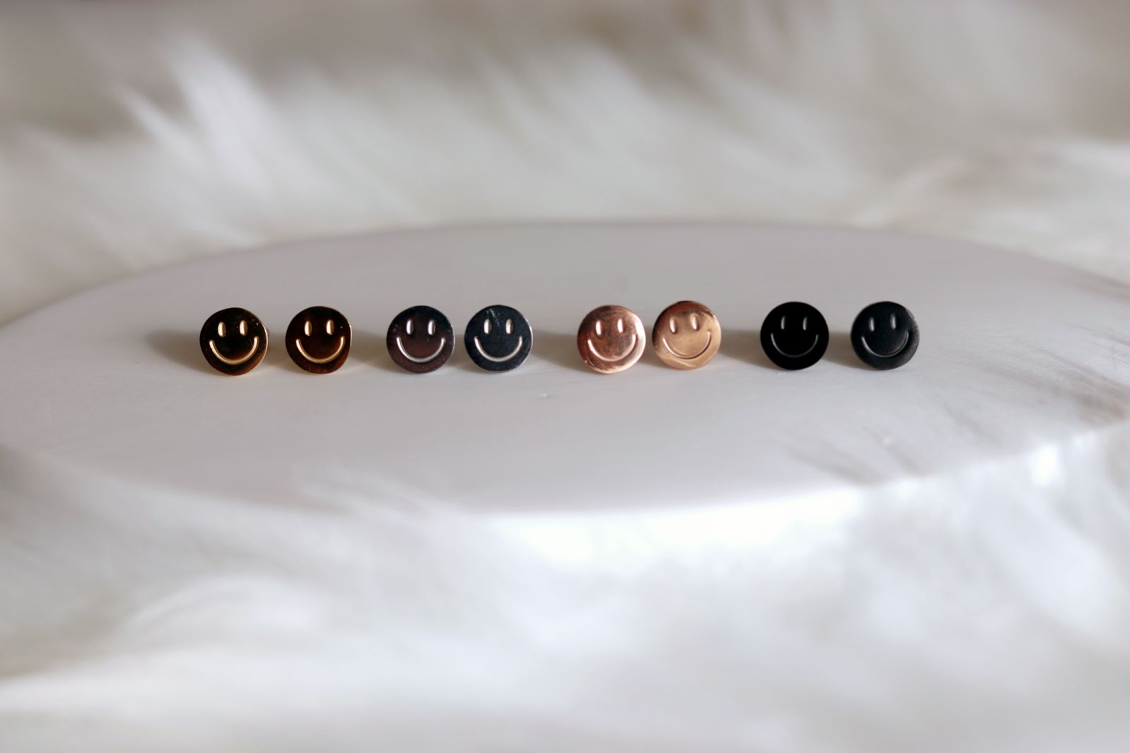 The Smiley Face Studs