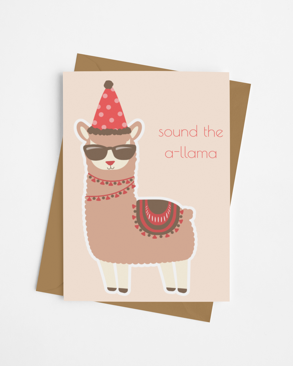 Sound The A-Llama Card